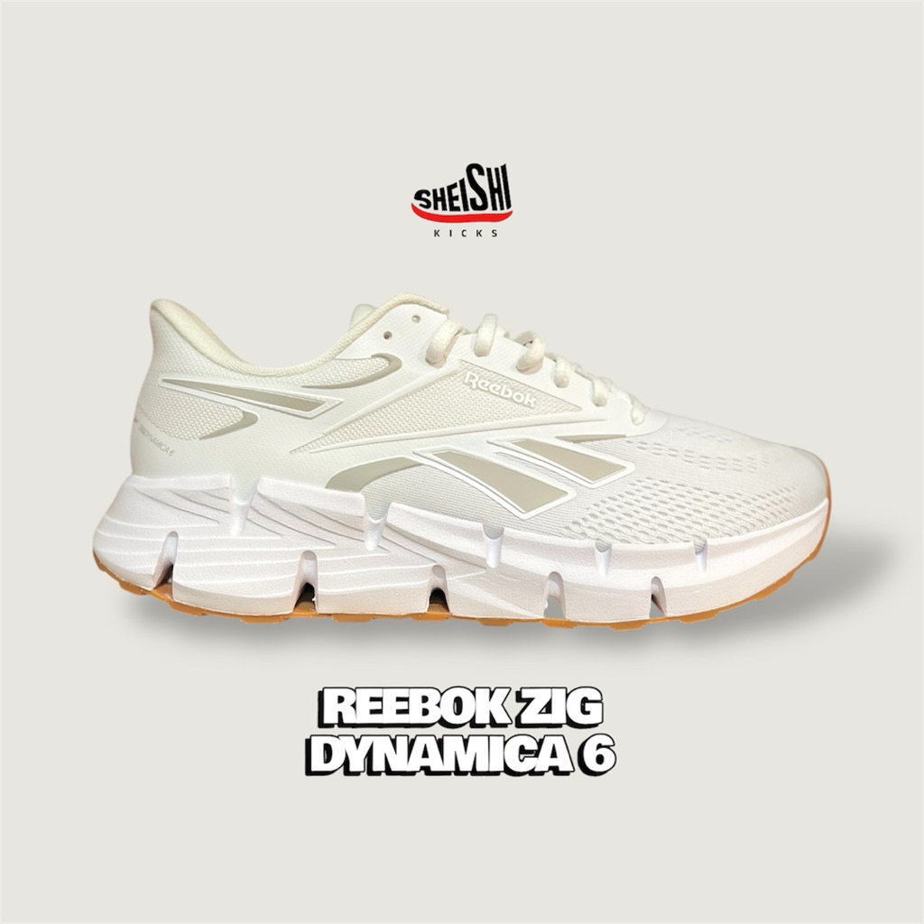 Sepatu Running Pria Reebok Zig Dynamica 6 White