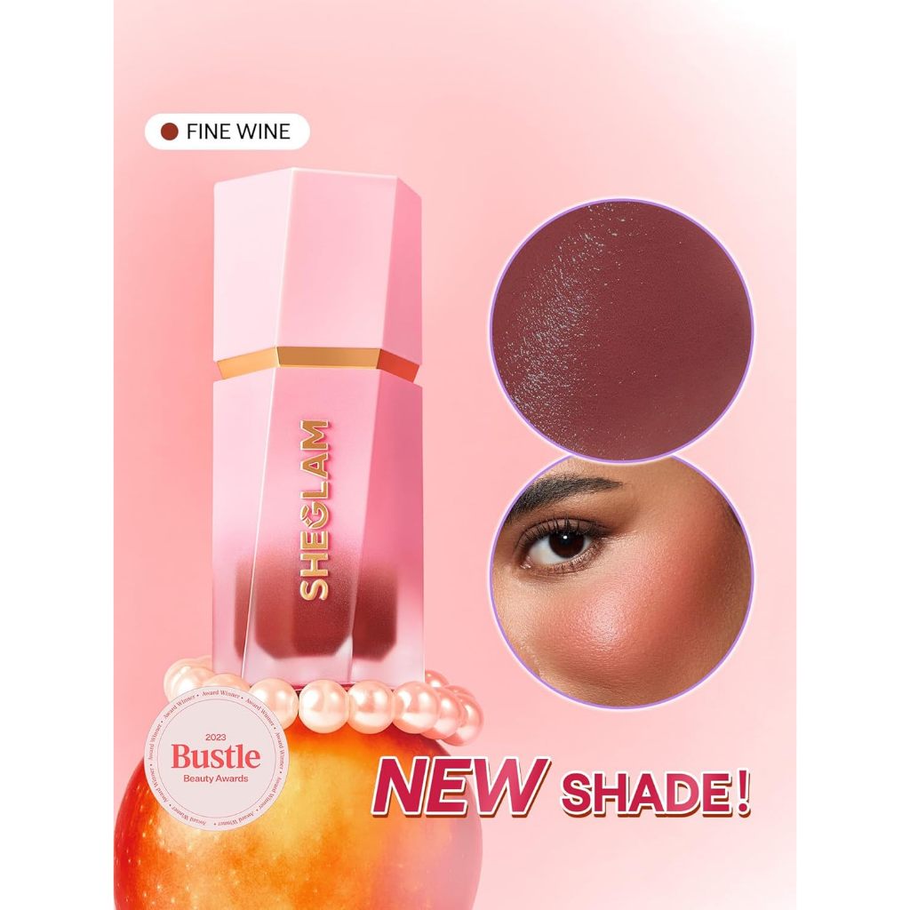 SHEGLAM Color Bloom Cheek Liquid Blush Fine Wine
