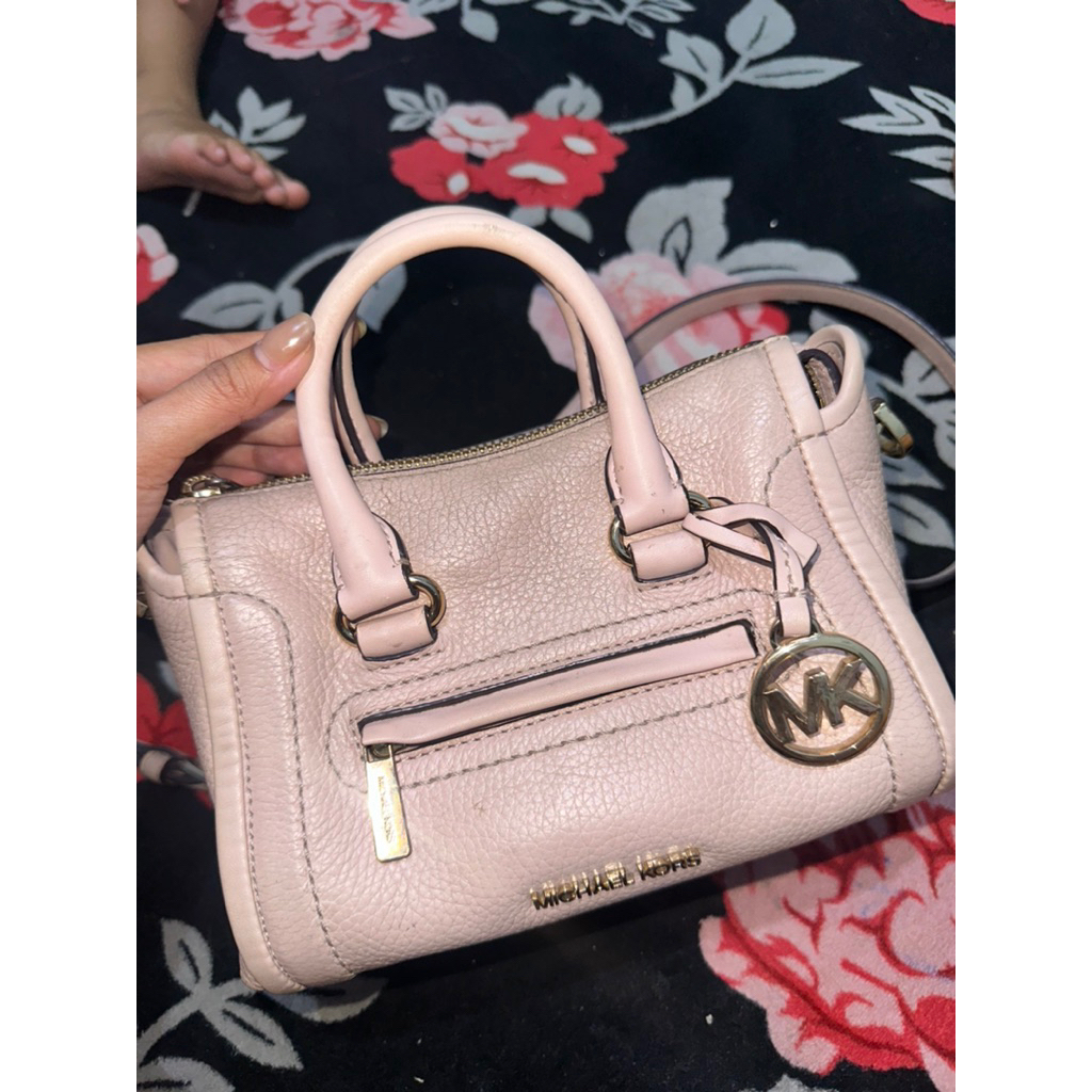 tas michael kors carine pink blush authentic