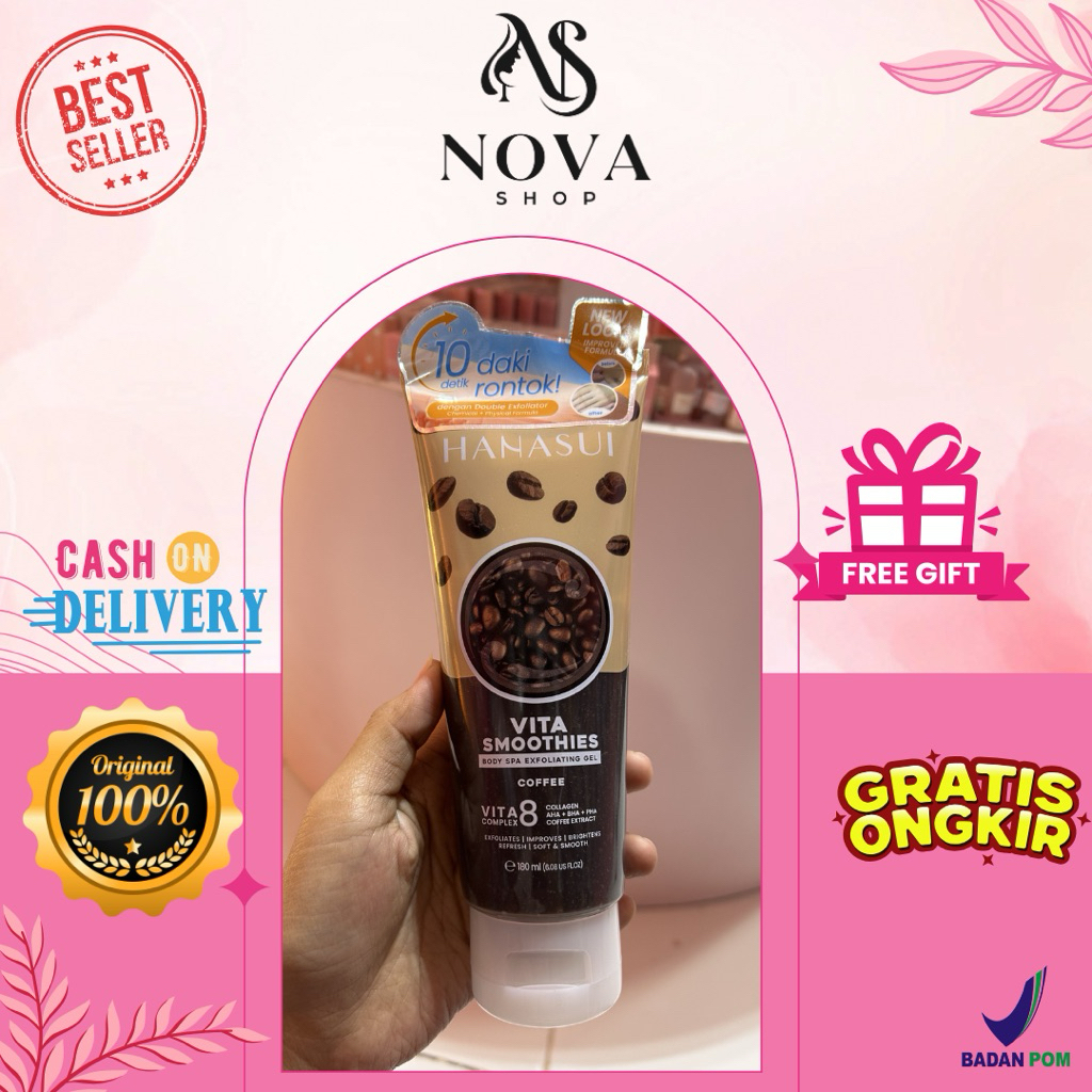 HANASUI VITA SMOOTHIES COFFE BODY SPA EXFOLIATING GEL 180 ML