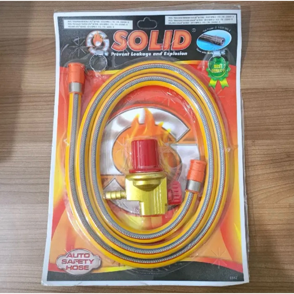 selang gas baja regulator high pressure solid