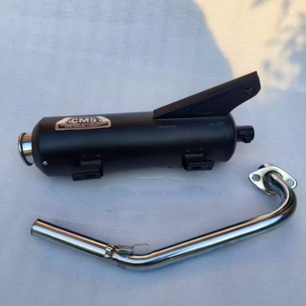 KNALPOT STANDAR RACING CMS TERMURAH ORIGINAL KNALPOT TSUKIGI STANDAR RACING MATIC MONCONG CMS TABUNG