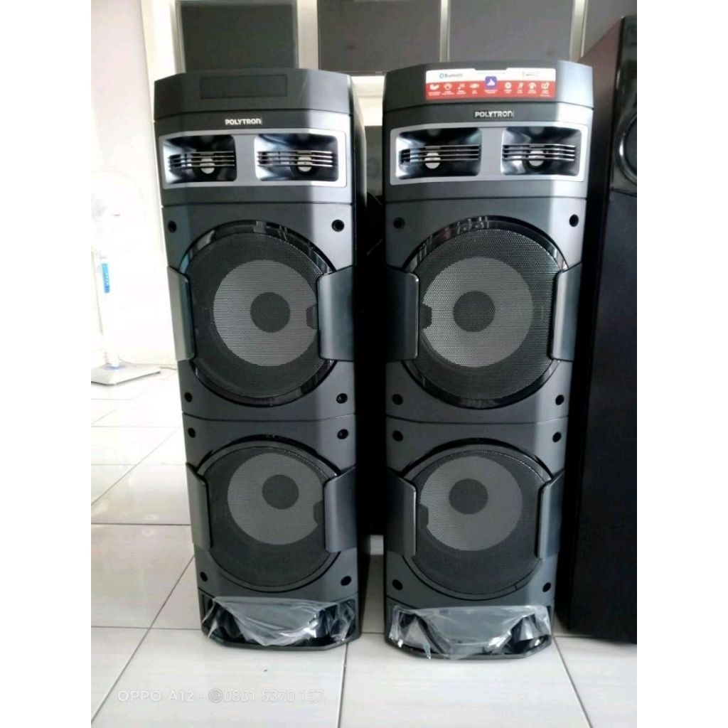 Speaker Aktif Bluetooth Polytron PAS 10DF28 - Bass Super, 3-Way Speaker System, Kontrol Echo