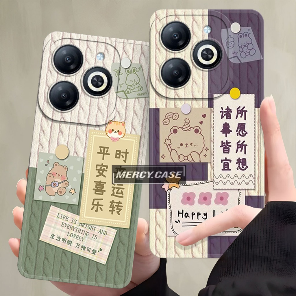 [MRC] Casing HP Infinix Smart 8 Smart 8 Pro Hot 40i Tecno Spark 20 20C Itel P55 4G Case Procamera Si