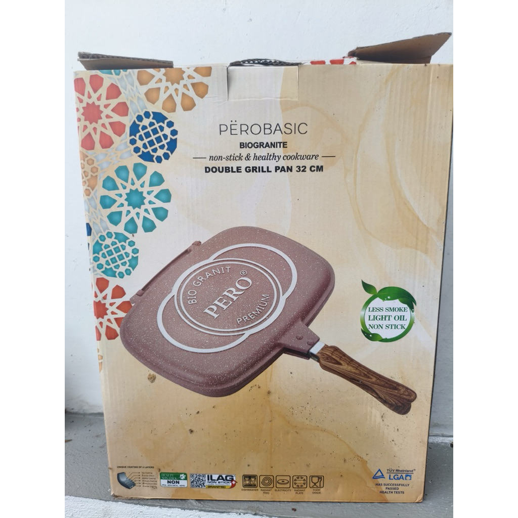 PERO double grill pan 32 cm