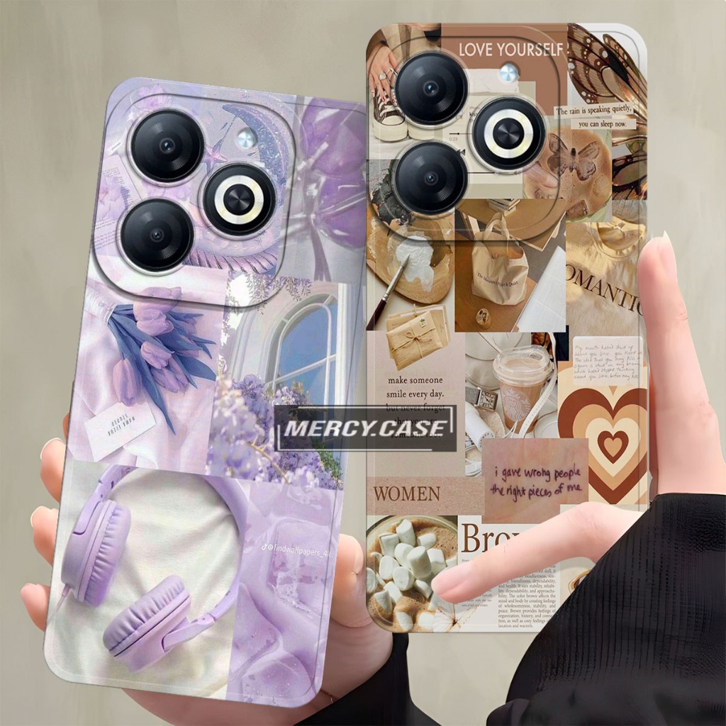 [MRC] Casing HP Infinix Smart 8 Smart 8 Pro Hot 40i Tecno Spark 20 20C Itel P55 4G Case Procamera Si