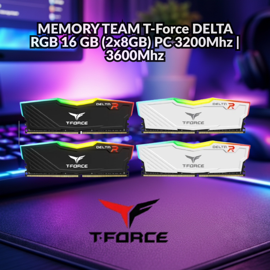 MEMORY TEAM T-Force DELTA RGB 16 GB (2x8GB) PC 3200Mhz | 3600Mhz