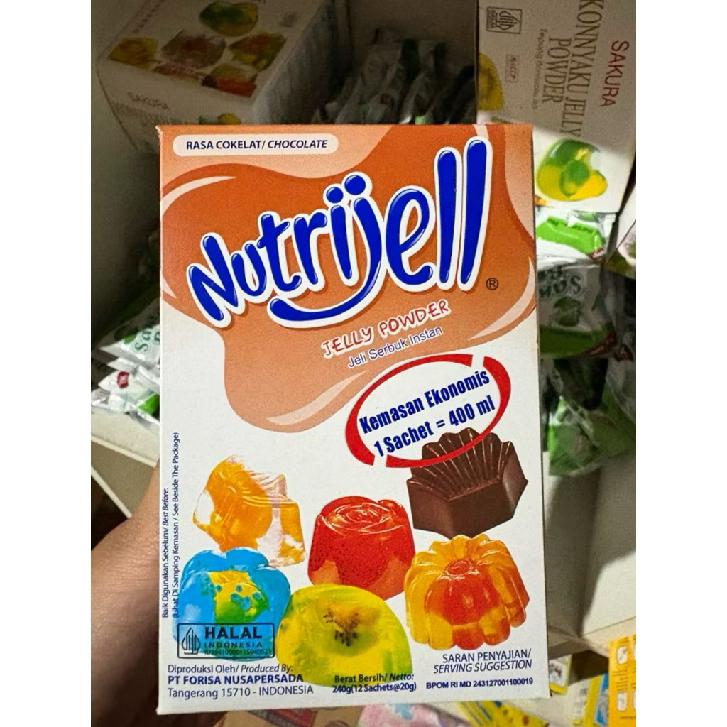 1 Box(12pcs) NUTRIJEL COKLAT