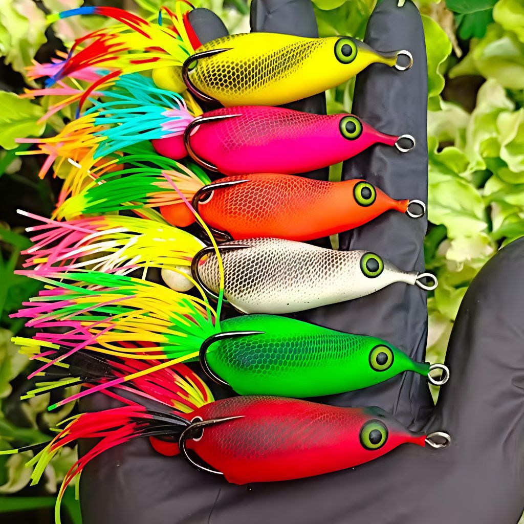 Soft Frog Skirt LJ Lure Ukuran 6cm - Berdiri, Aksi Ngapung, Cocok untuk Umpan Casting