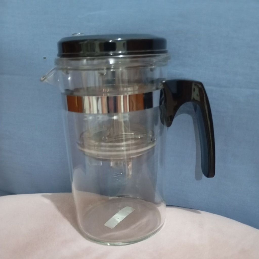 Teko Teh Kaca Teapot saringan stainless 350ml