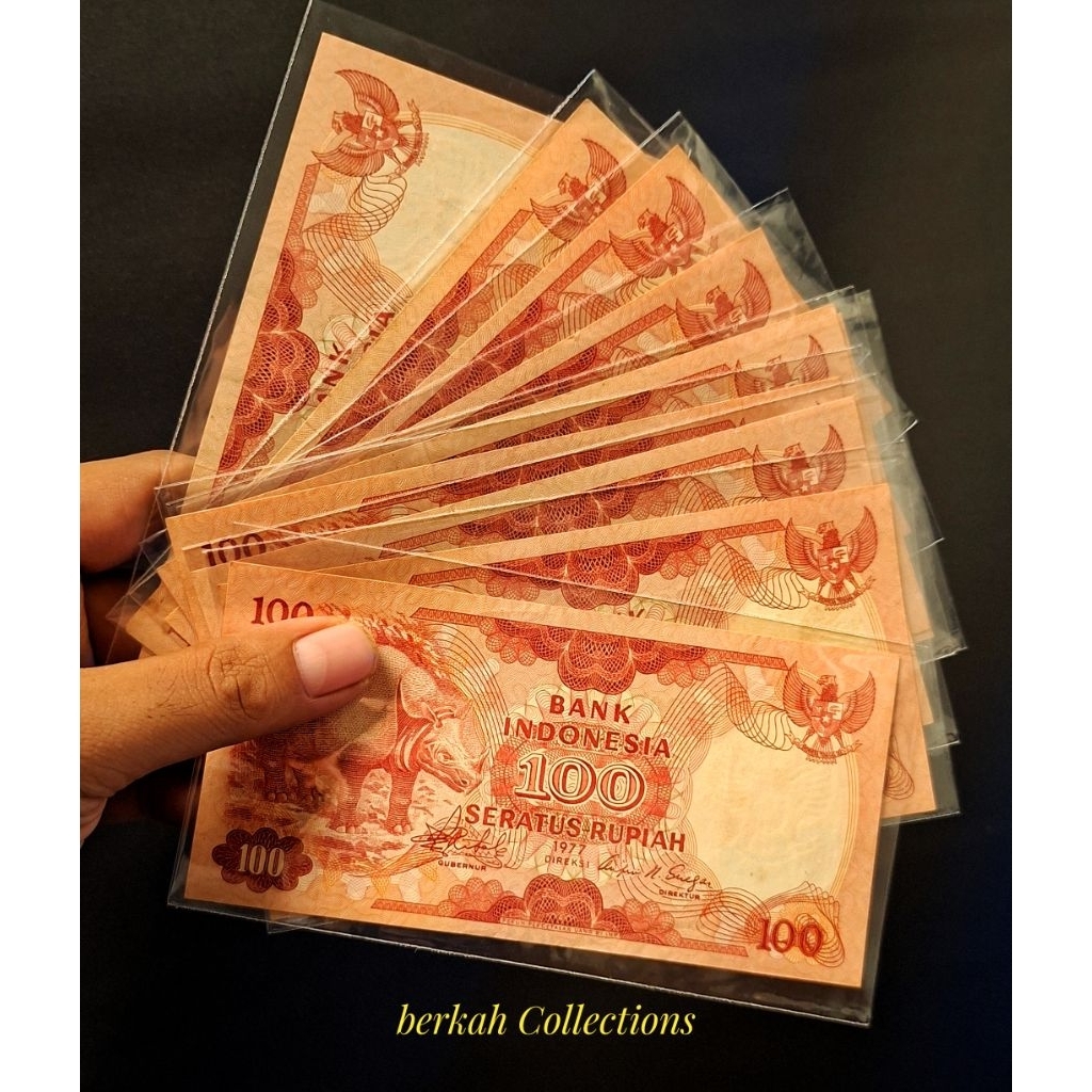 UANG KUNO 100 RUPIAH BADAK 1977