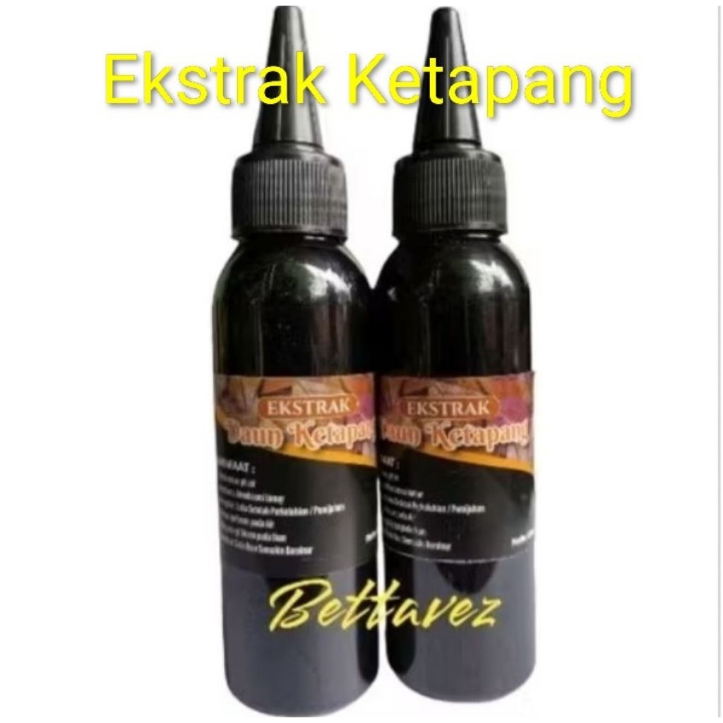 Ekstrak Daun Ketapang 100ml, Hitam Pekat Ekstrak Ketapang Cupang-Chana.