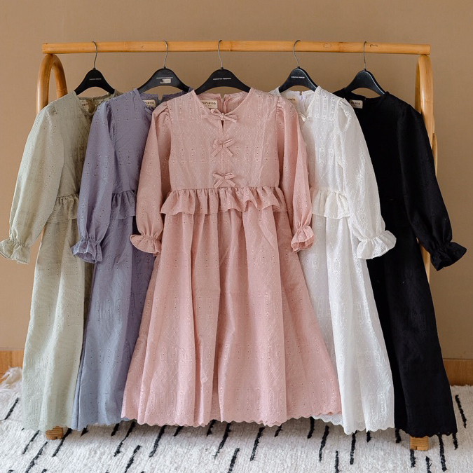 OINIENA - JASMINE DRESS/ Dress katun bordir anak
