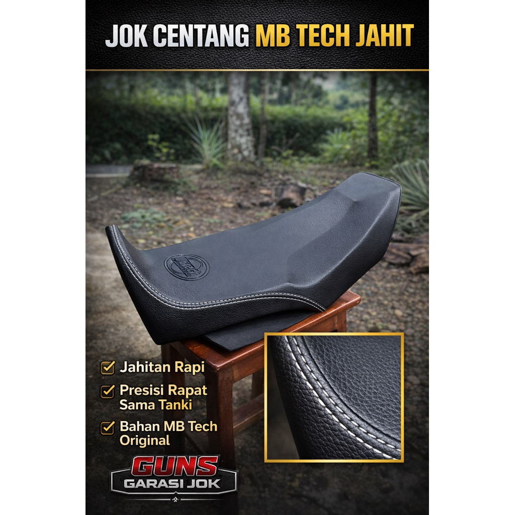 jok rx king semi centang motif mb tech jahit,kulit mbtech original