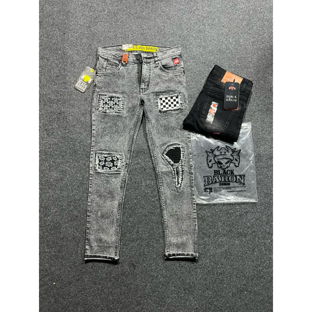 RUCAS BJEK R2 CELANA JEANS PNJANG COWK SLIMFIT ORI DISTRO TREND bahan melar & ngaret nyaman di pakai