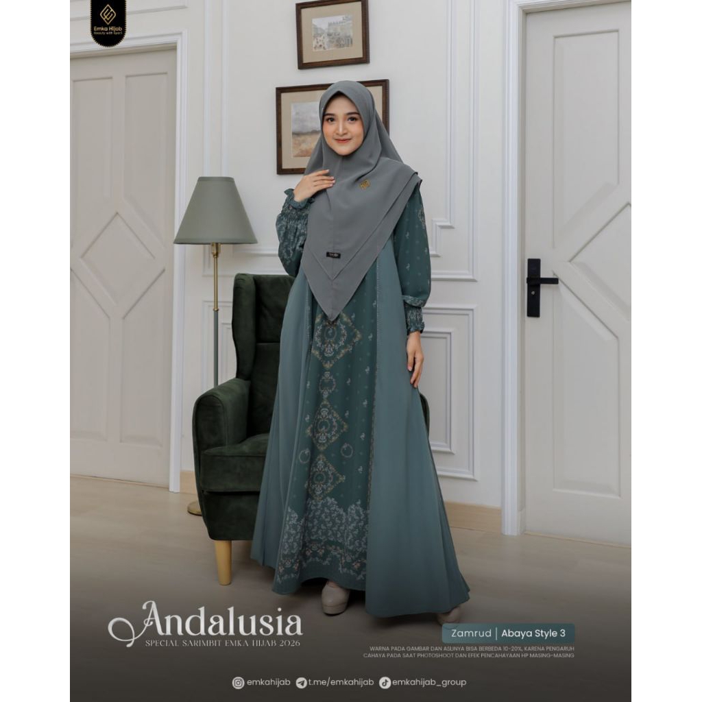 EMKA HIJAB Andalusia Dress Style 3 // Sarimbit 2026