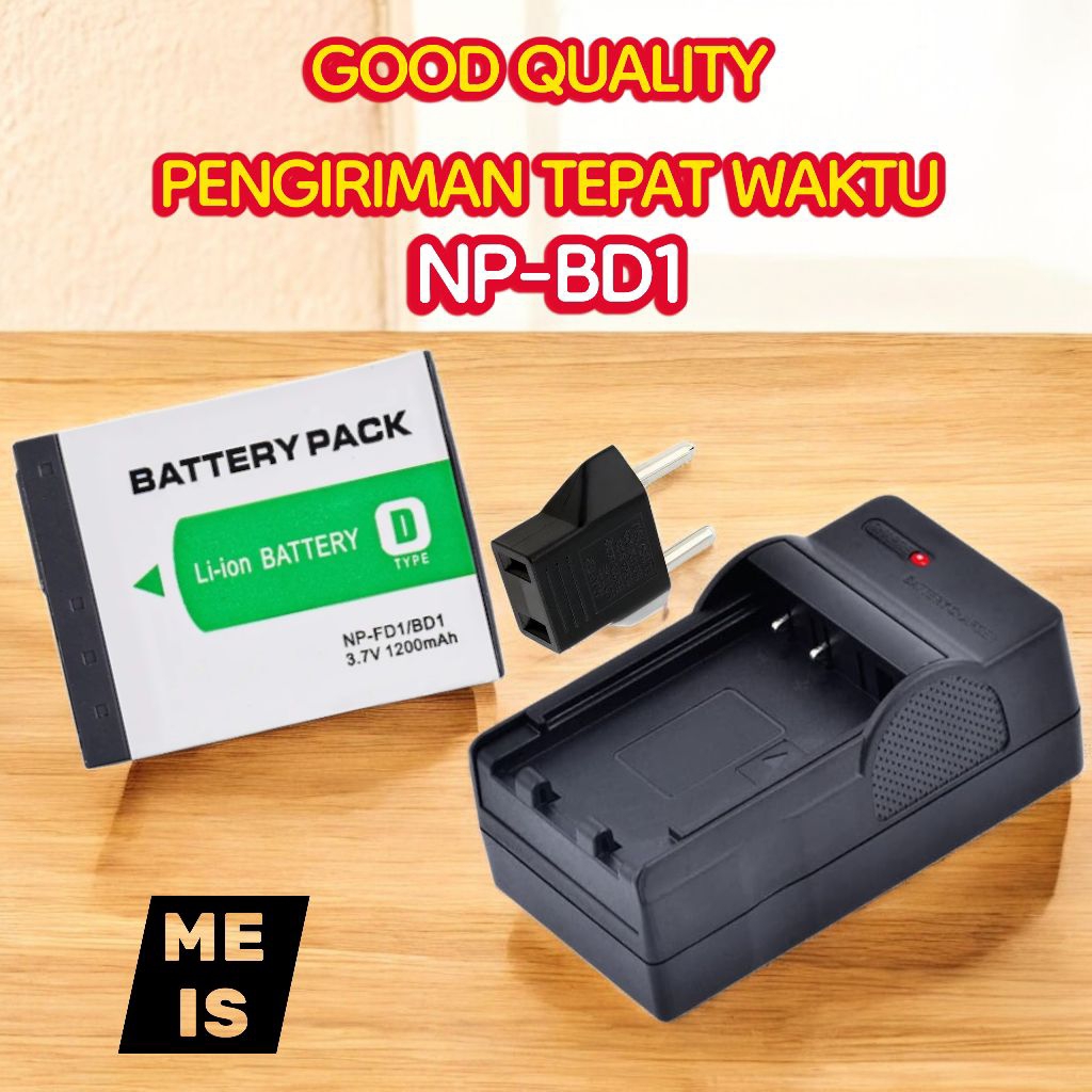Baterai & Charger Kamera Sony Cybershot NP-BD1 Casan Batre NPBD1