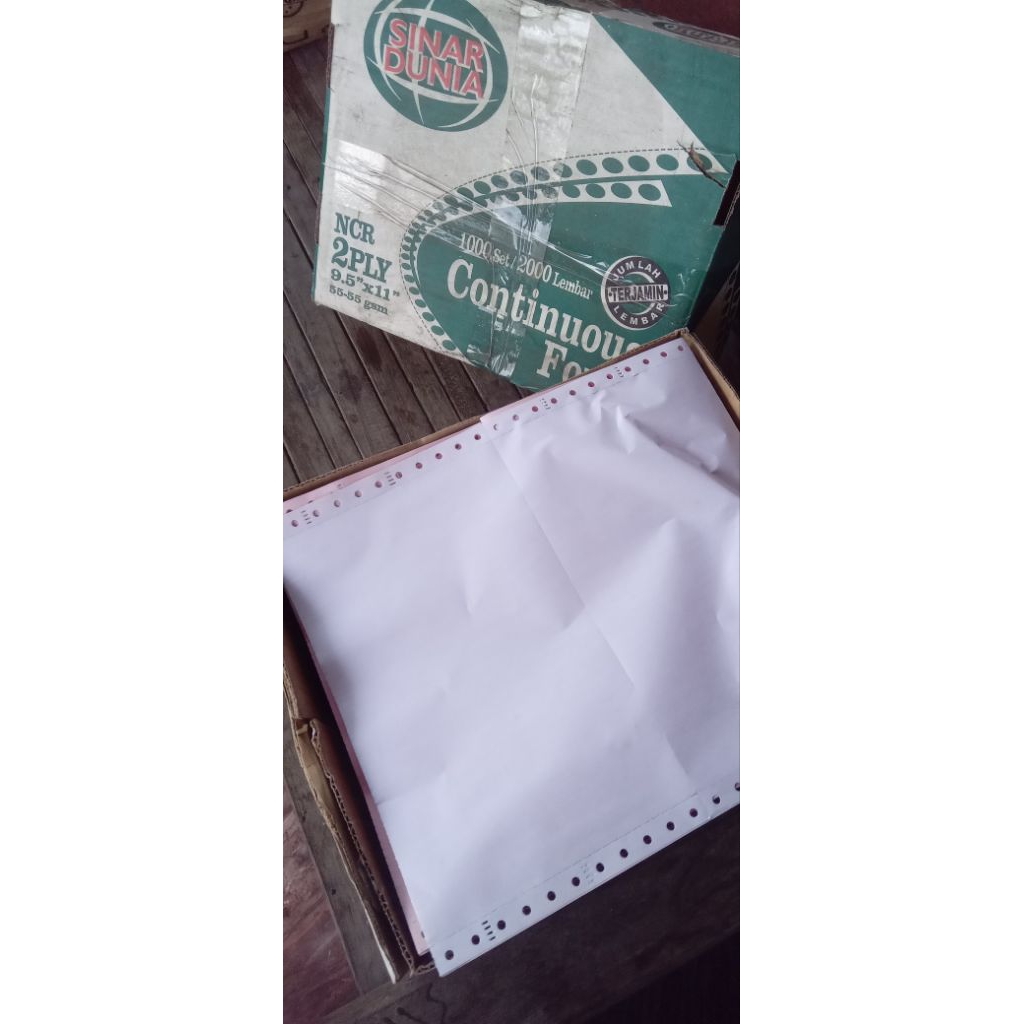 KERTAS CONTINUOUS FORM 2ply