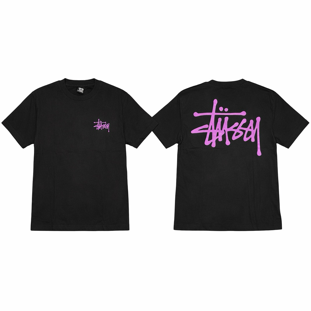Kaos Stussy Preloved Hitam Ungu Size M | Stussy T Shirt