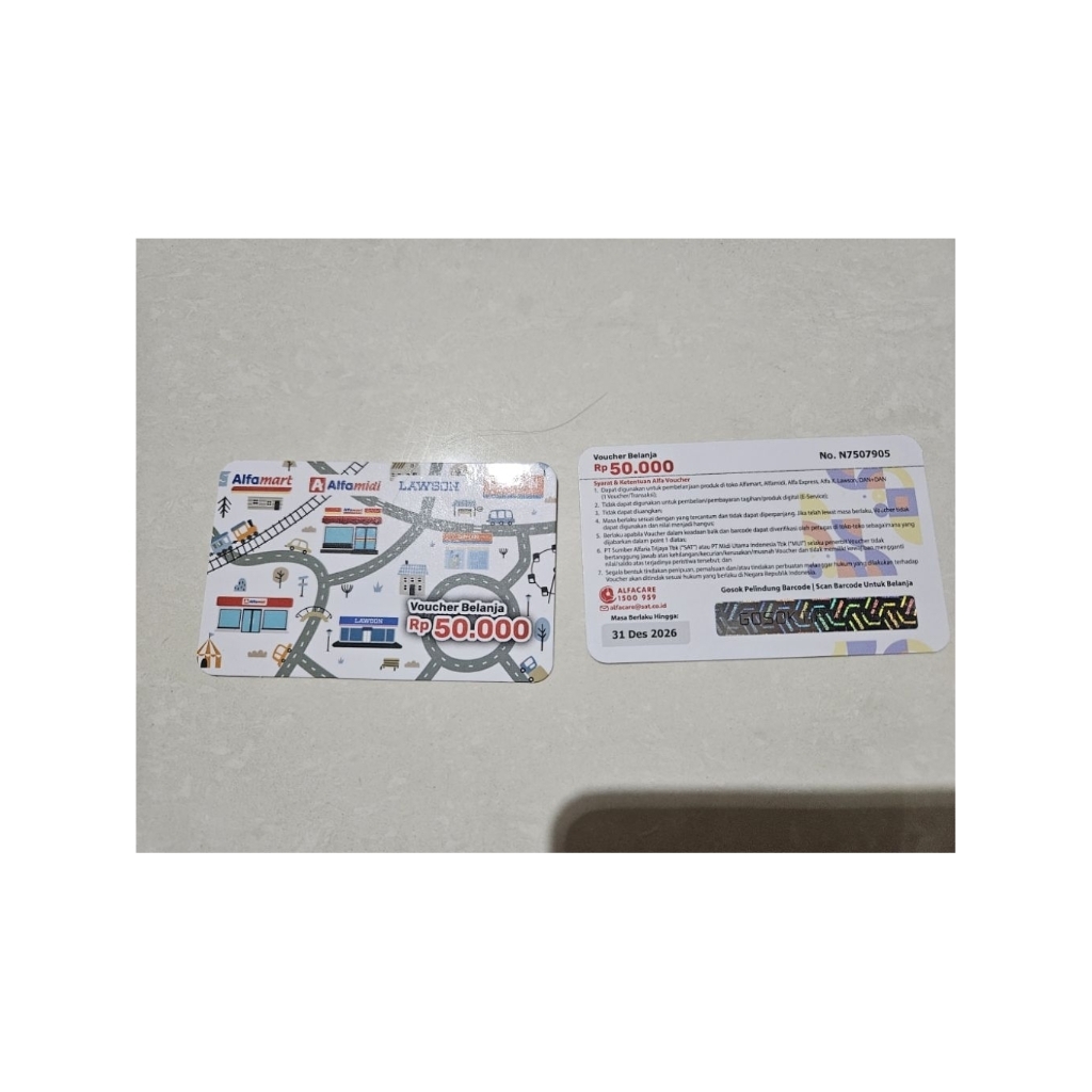 VOUCHER ALFAMART 25.000 50.000