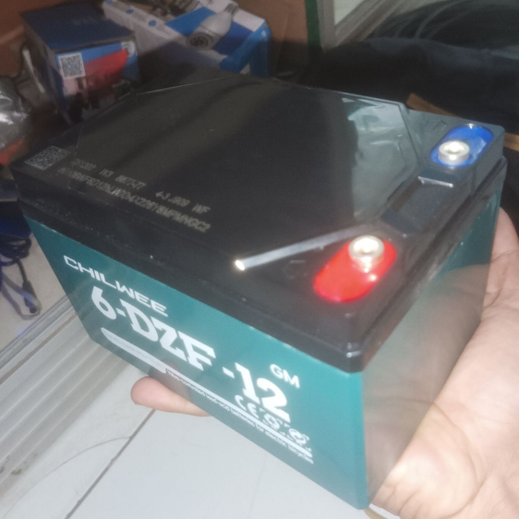 AKI SEPEDA LISTRIK CHILWEE 12V 12A ORIGINAL 100%