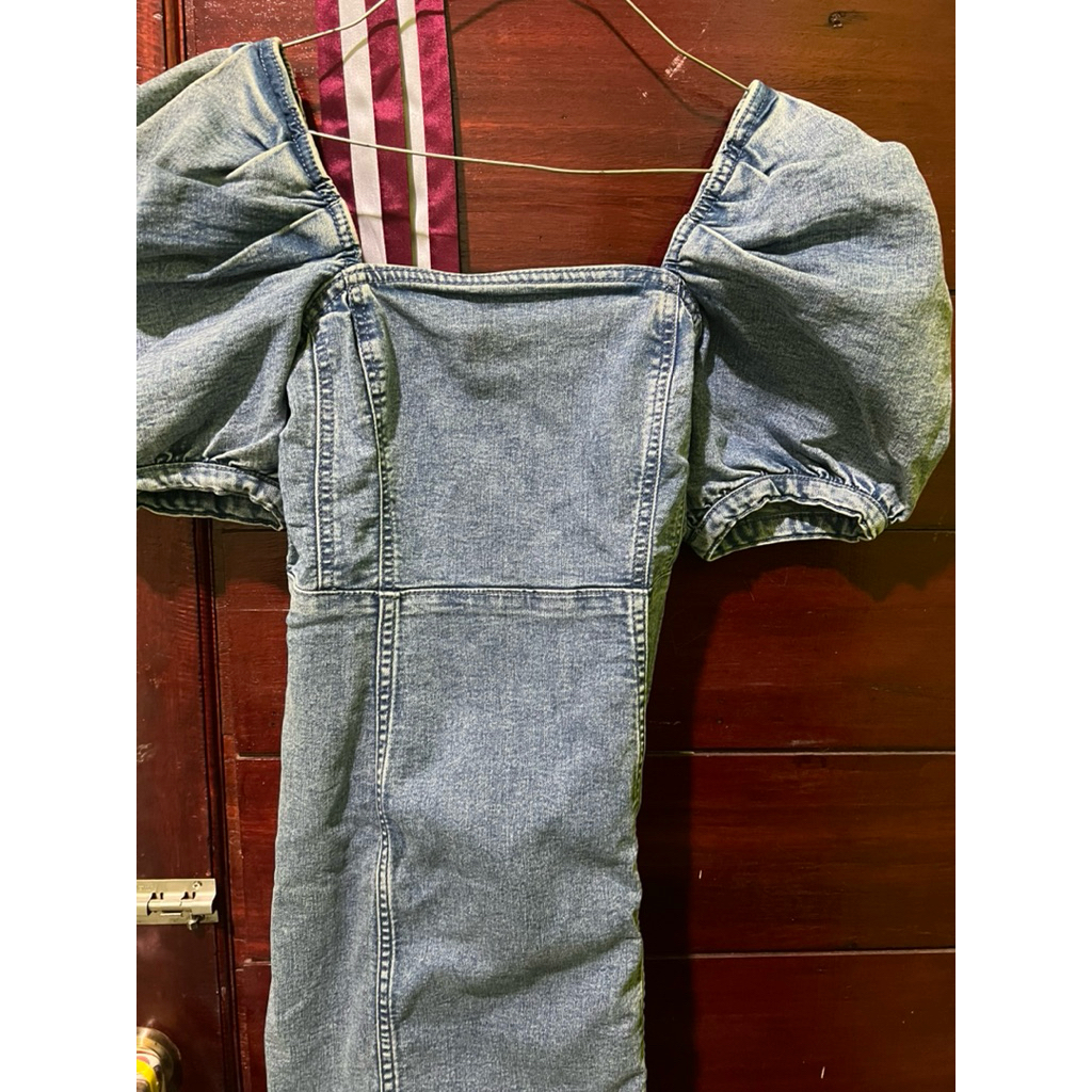 denim dress h&m