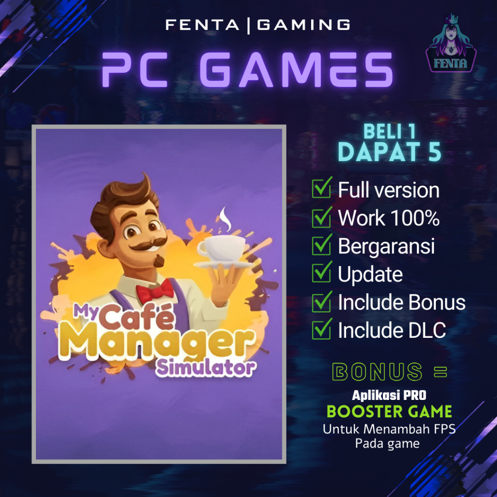 MY CAFE MANAGER SIMULATOR - GAME PC - GAME LAPTOP