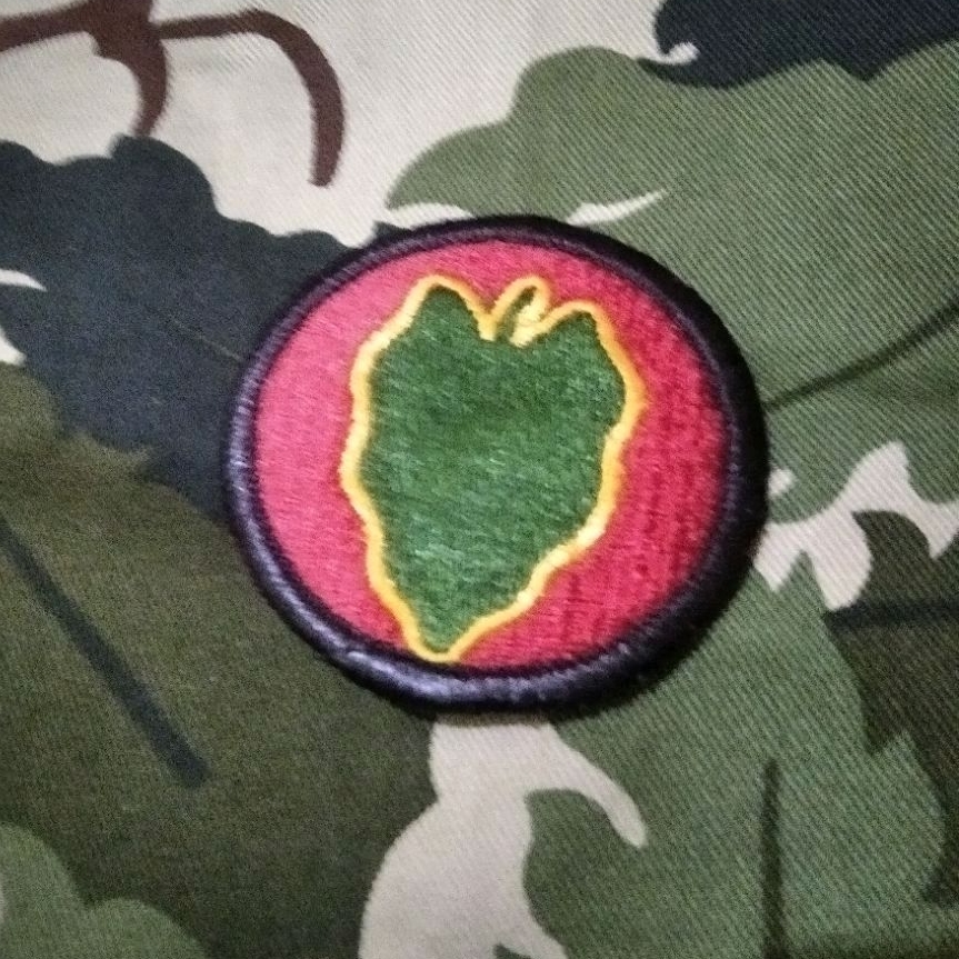 patch tentara amerika jadul patch us army emblem tentara amerika vintage us army 24 infantry divisio