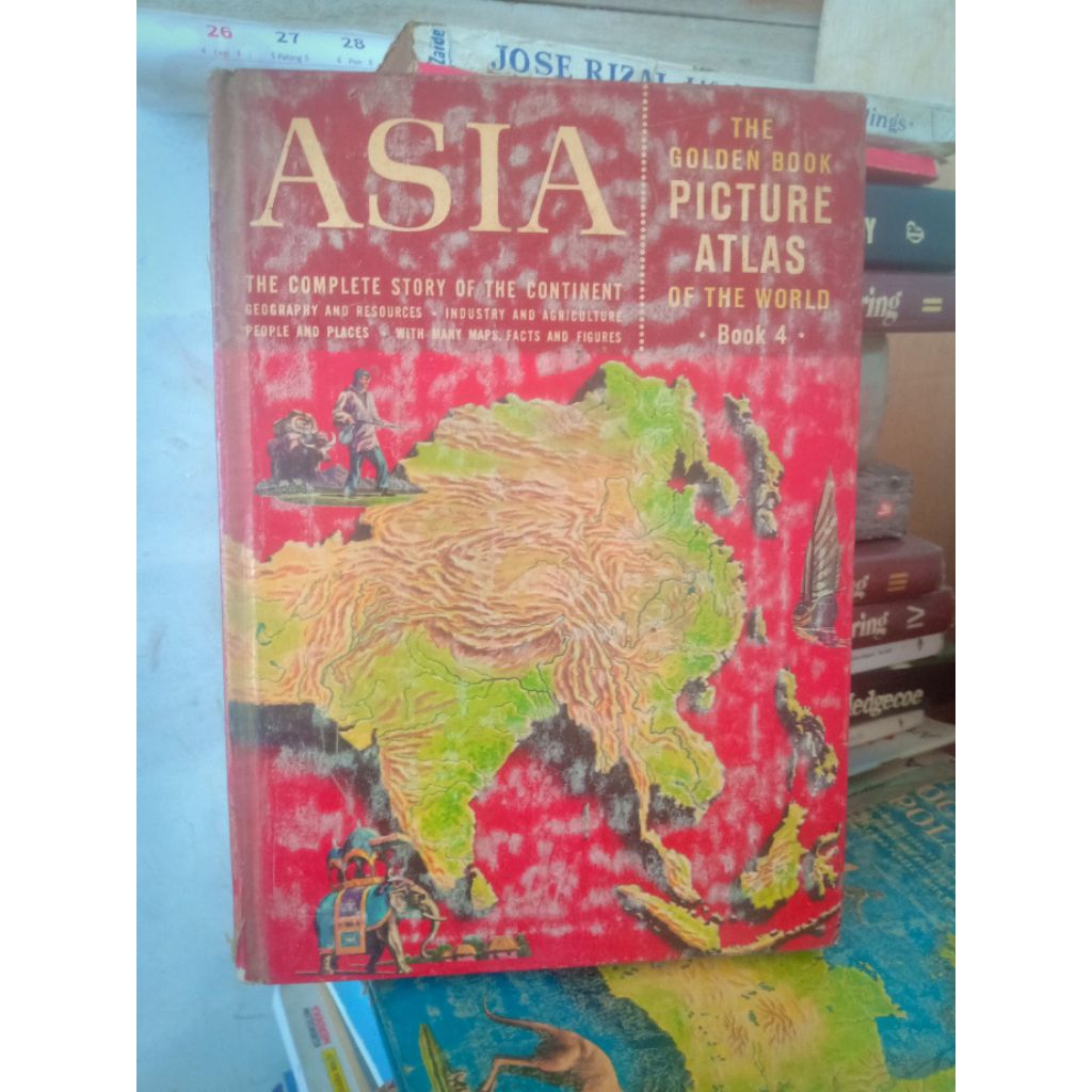buku ASIA The Golden Book Picture Atlas of the world book 4