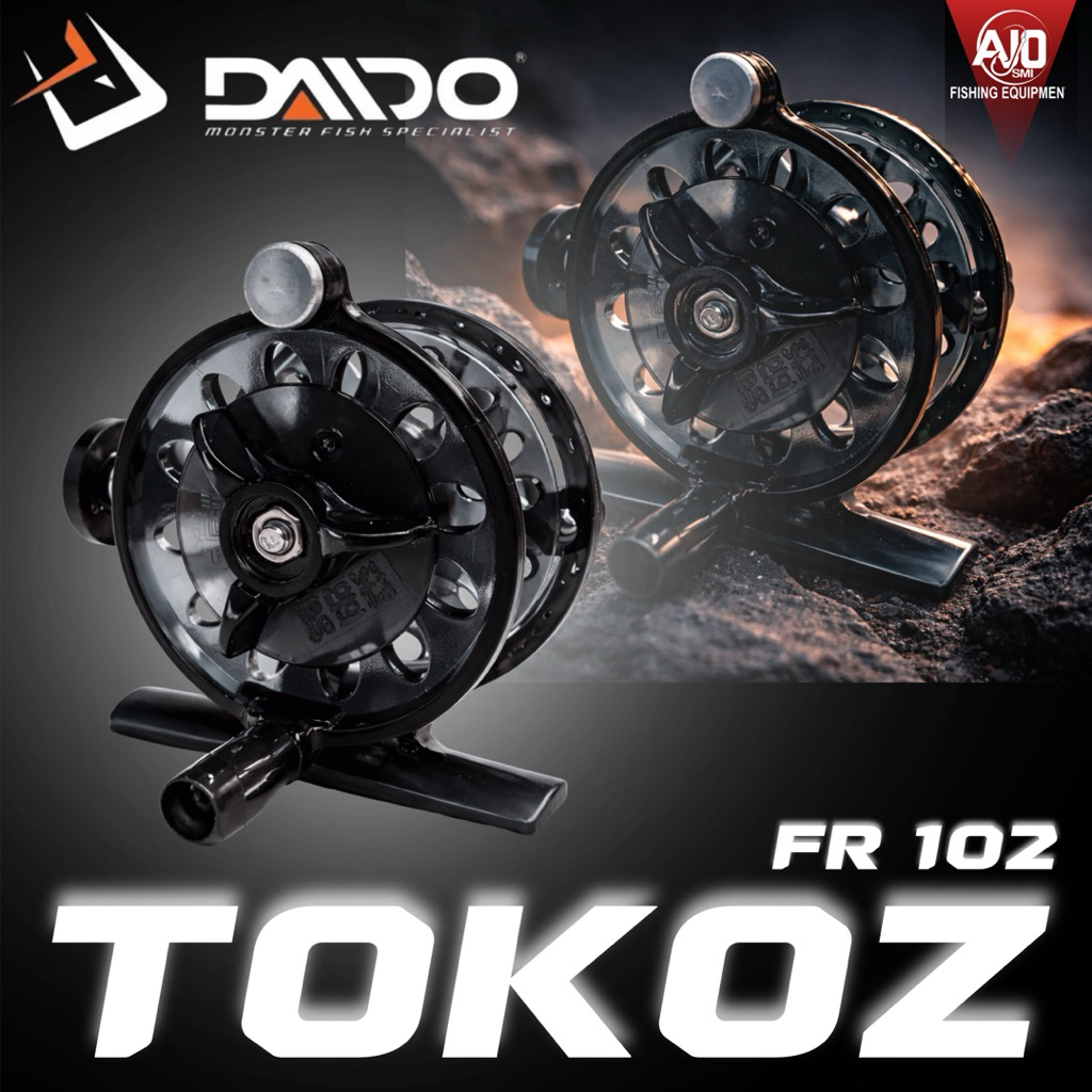 Reel Pancing Tokoz Daido FR102 | Mini Reel Pancing Joran Tegek