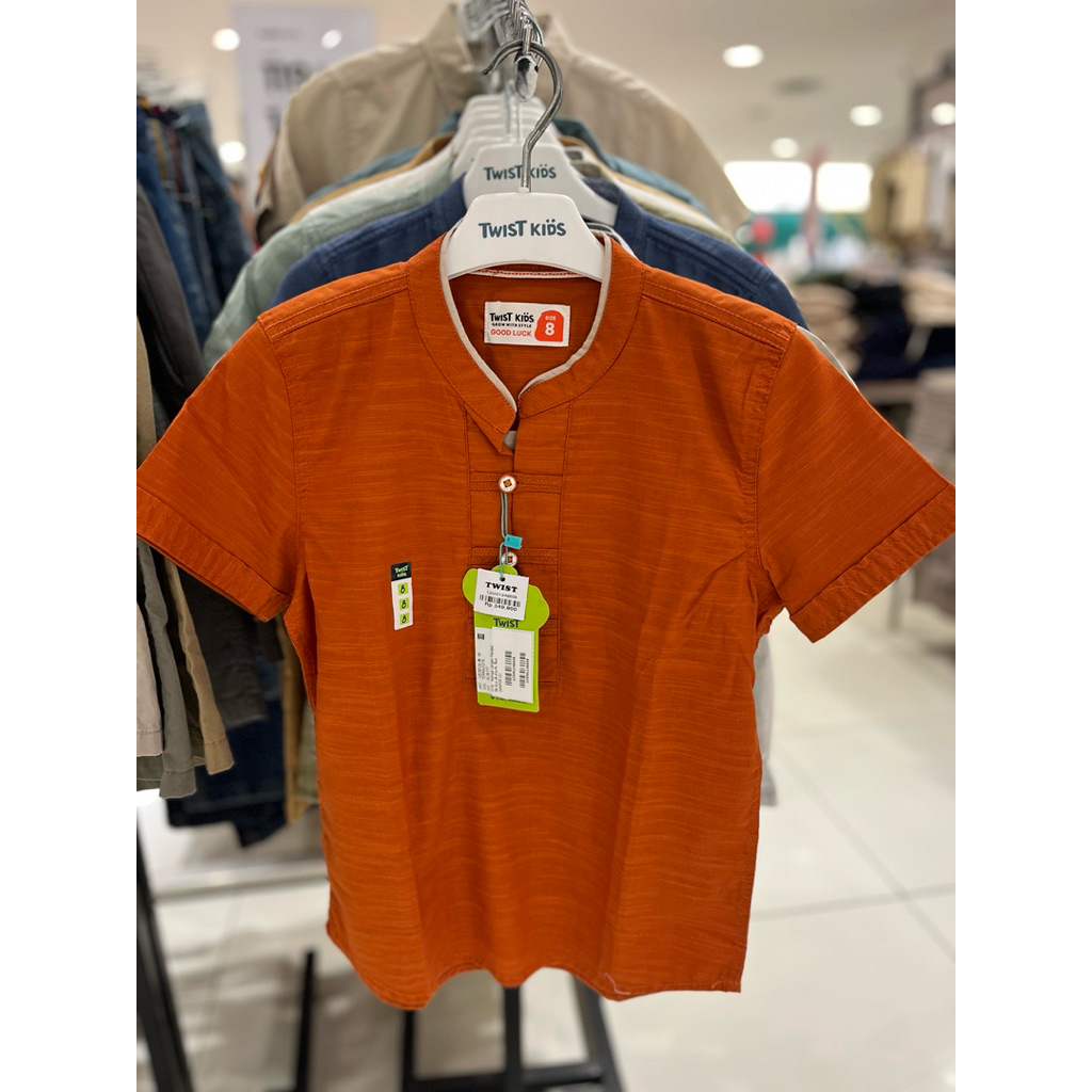 KEMEJA ANAK KOKO POLOS BY TWIST KIDS (4-14th) MATAHARI STORE