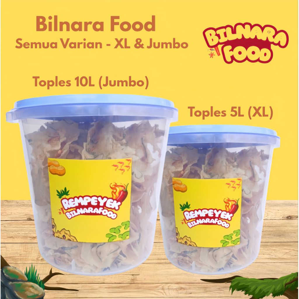 Bilnara Food - Rempeyek Semua Varian | Peyek Udang Rebon | Peyek Kacang Tanah | Peyek Kacang Hijau |