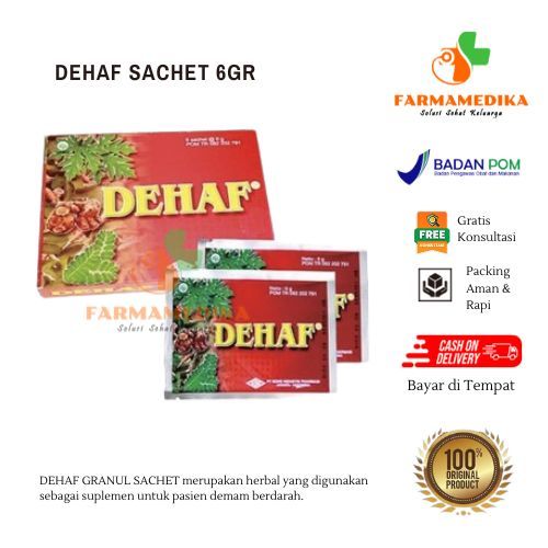 DEHAF (BOX) - SUPLEMEN UNTUK PASIEN DEMAM BERDARAH (DBD) / DEHAF