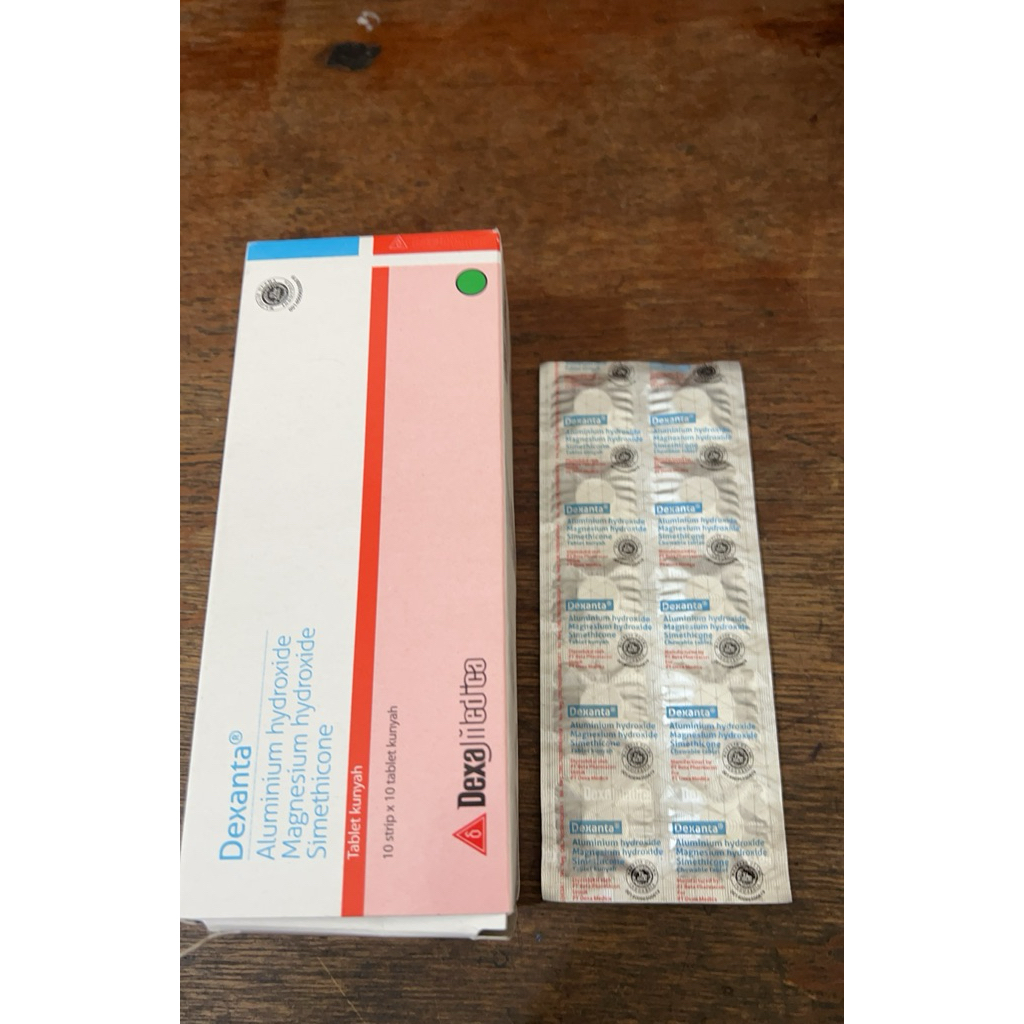 Dexanta 1 Strip Isi 10 Tablet Kunyah