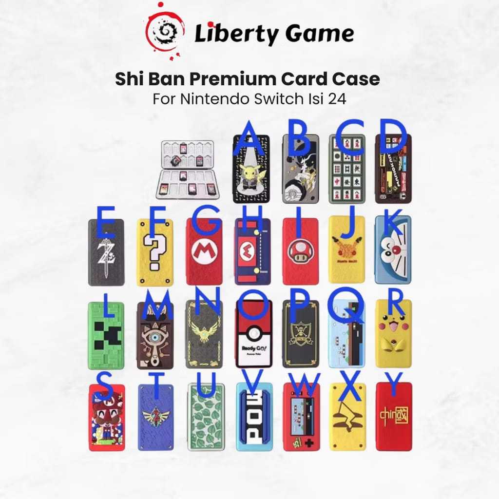 Shi Ban Premium Card Case Catride Tempat Kaset for Nintendo Switch 1 / Switch 2 / Switch Lite isi 24