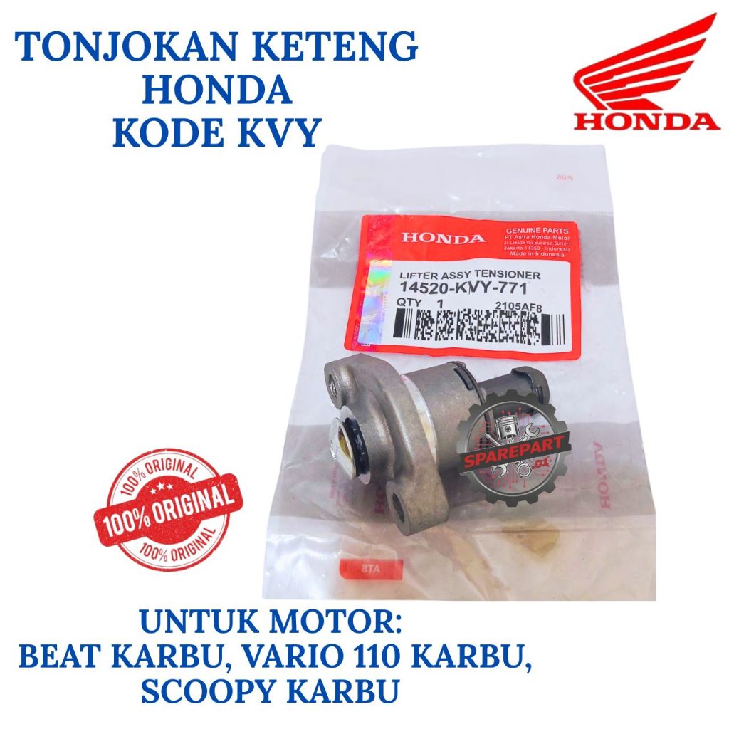 TONJOKAN KETENG ORIGINAL HONDA KODE KVY BEAT, TONJOKAN KETENG BEAT KARBU, VARIO 110 KARBU, SCOOPY KA
