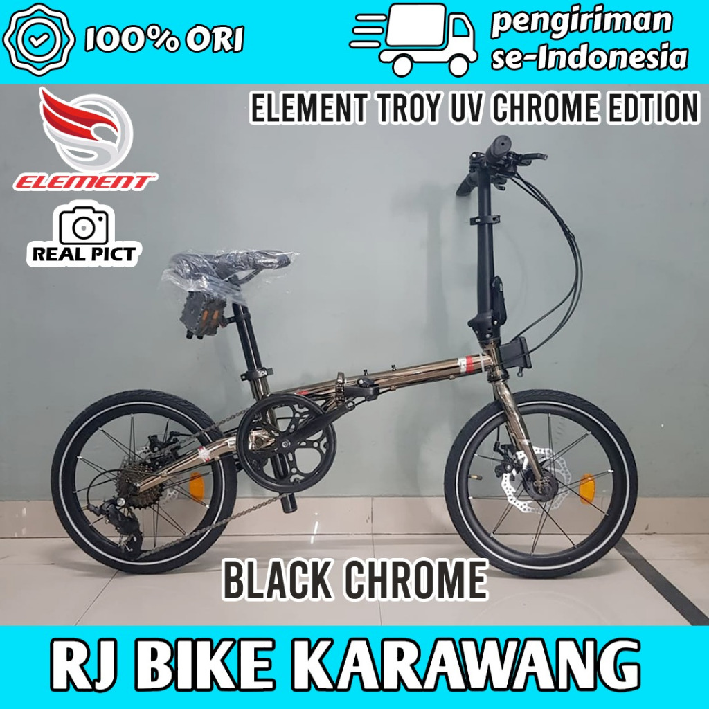 SEPEDA LIPAT 16" ELEMENT FOLDING TROY X 8SP UV EDITION