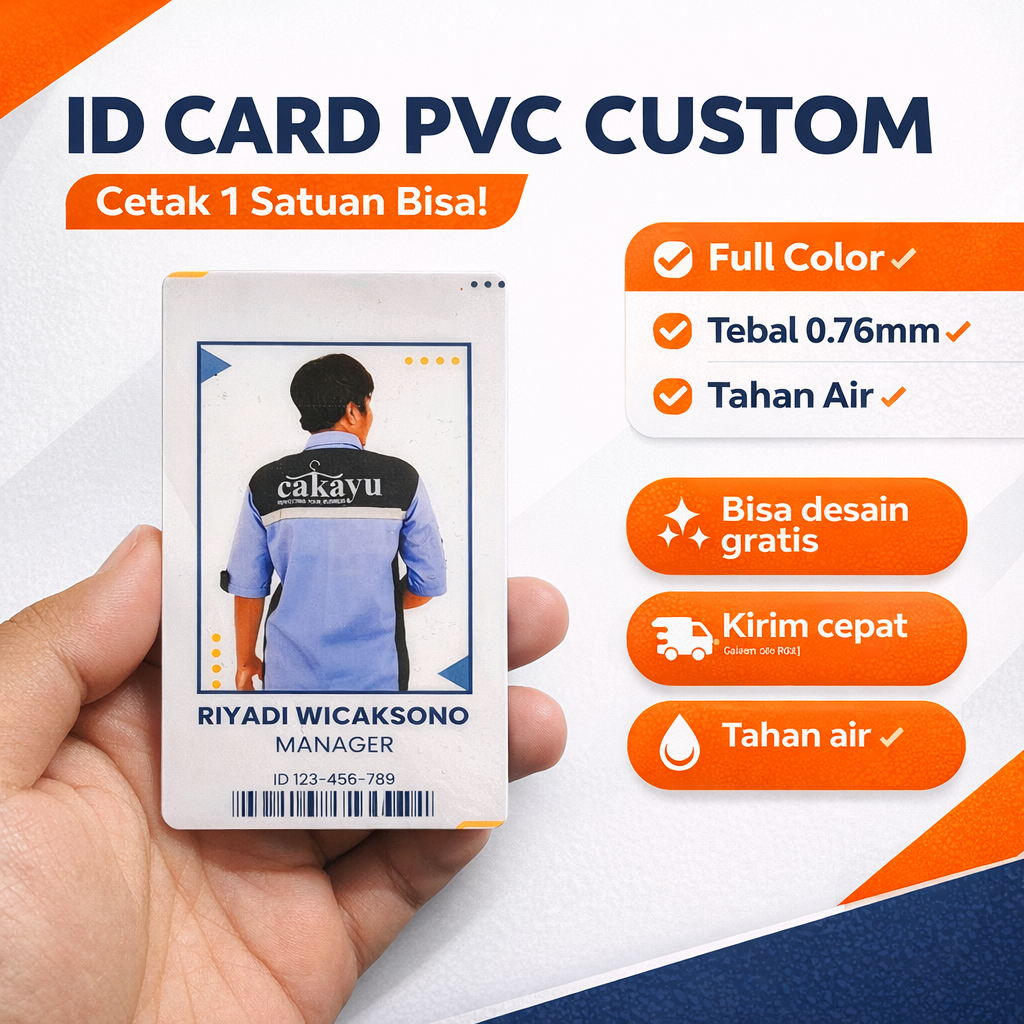 Kartu Id Card Custom / Plastic PVC / Kartu Member / ID Card Express