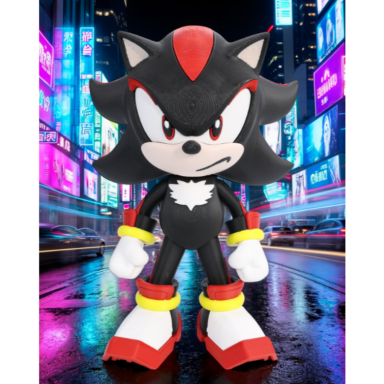 Action figure Shadow the Hedgehog - Multipart 3D Printing