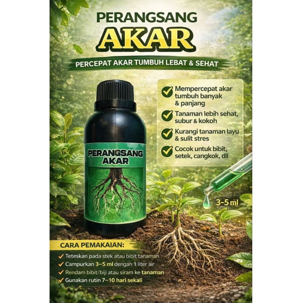 CAIRAN PERANGSANG AKAR TANAMAN | CAIRAN PERANGSANG AKAR SUPER CEPAT