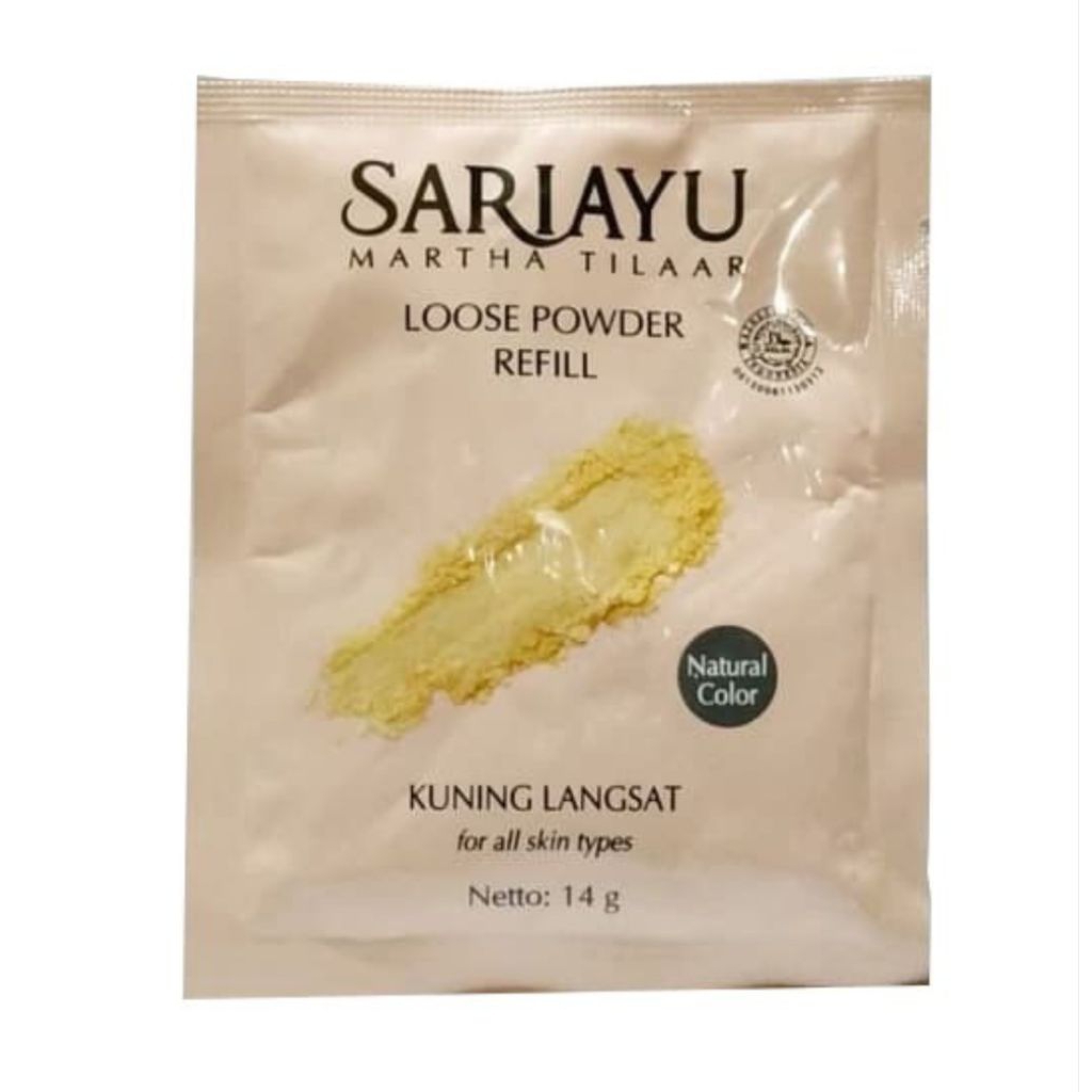 Sariayu Martha Tilaar Loose Powder Refill varian Kuning Langsat. 