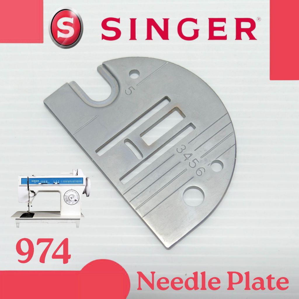 Singer 974. Needle Plate/Piringan/Plat Gigi Singer 974/Plat Jarum Mesin Jahit Singer 974