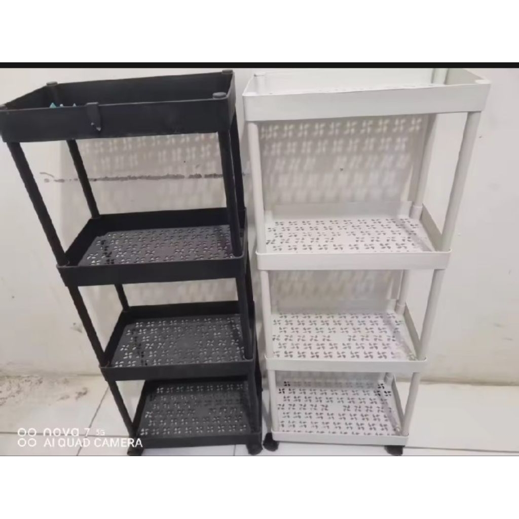 tebus murah Rak 4 susun hitam set baju atasan wanita kemeja celana cewek inara army purple cantik mu