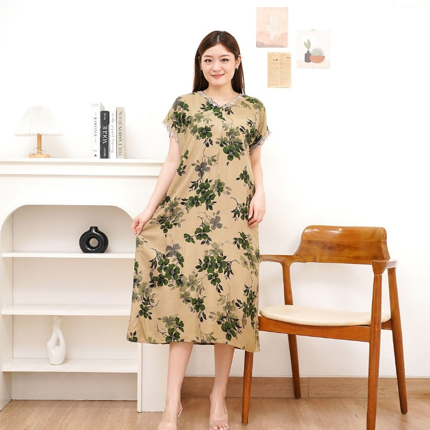 Daster Rayon jumbo busui kekinian ld 110 - 130