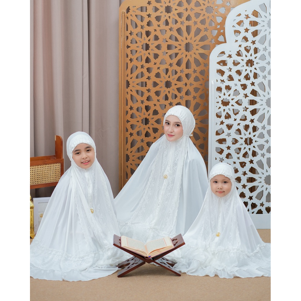 Mukena MOANA COUPLE Premium Free BOX KOTAK 