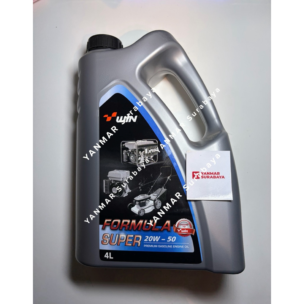 Oli WIN Formula Super 4 Liter 4Tak Bensin SAE 20W-50 Original