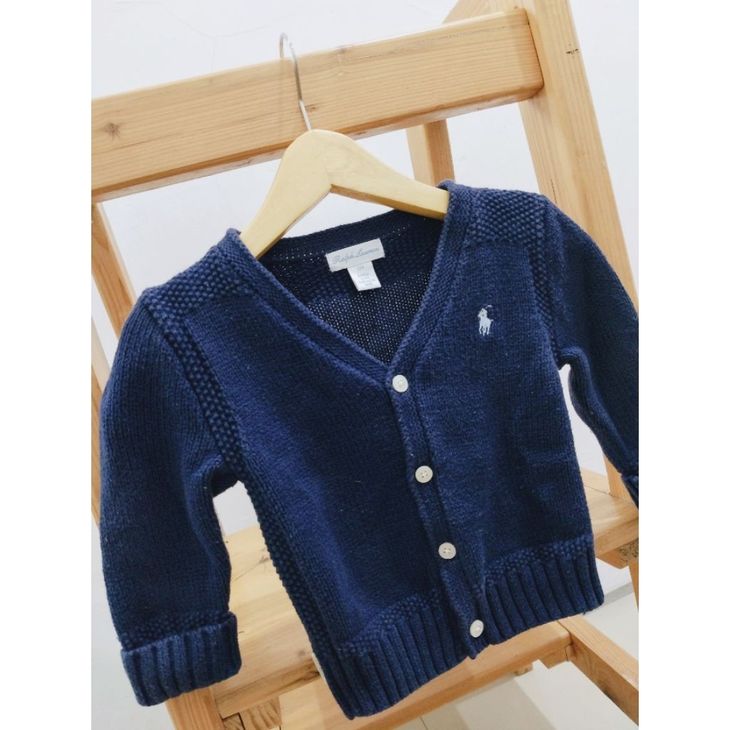 cardi RL knit navy