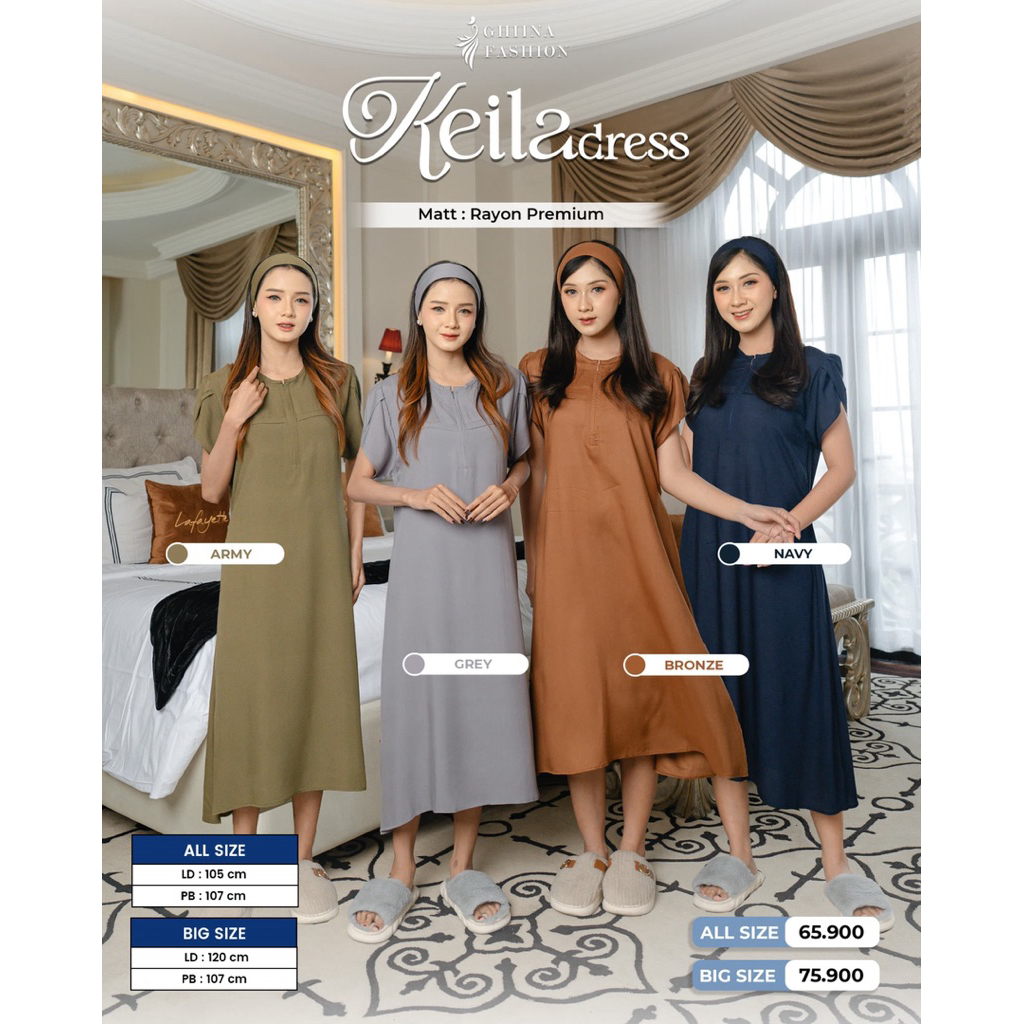 Ghiina Fashion - Dress / Daster / Keila Dress Ghiina Fashion