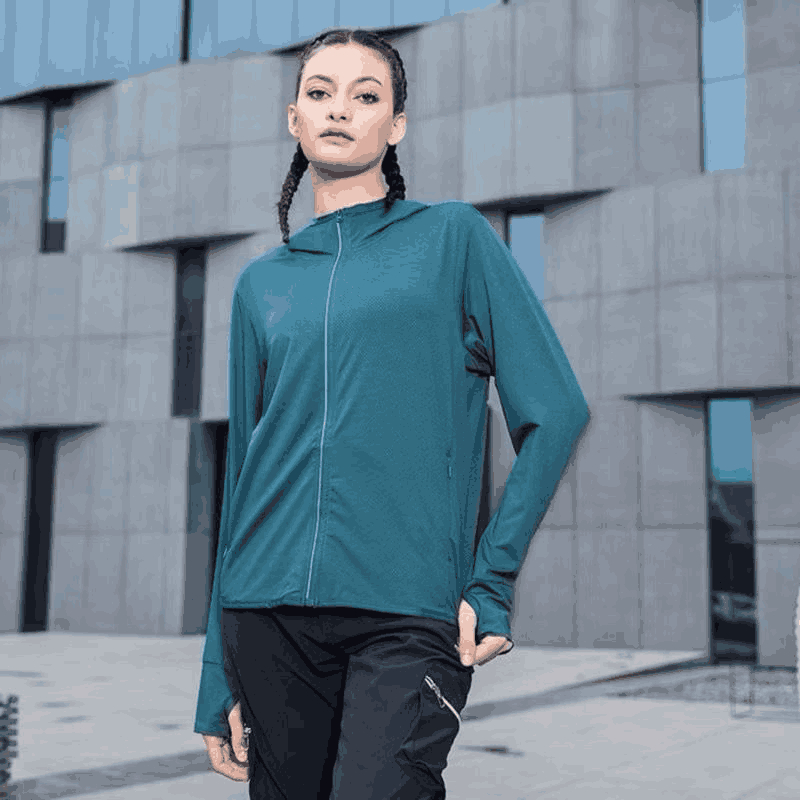 Kyler - Jaket Mesh Hoodie UV Protection, Jaket Olahraga Running gym Sepeda JPS Men