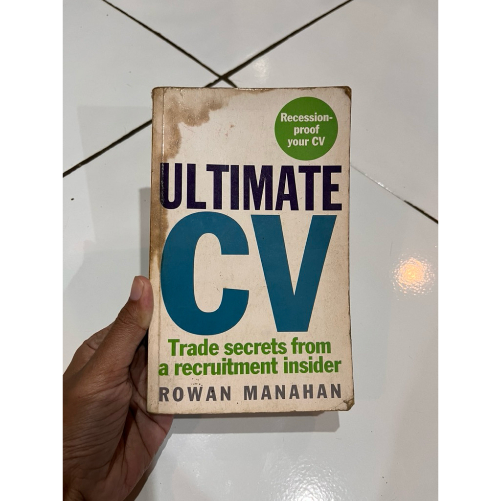 Ultimate CV - Rowan Manahan - Buku Preloved Self Help English
